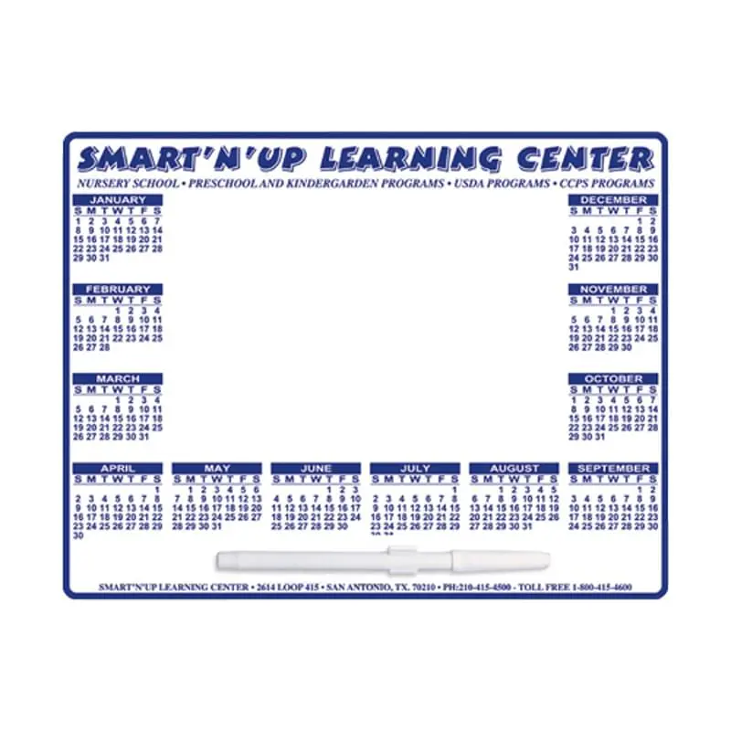 8 1/2" X 11" Custom Printed Memo Board w/Magnets or Tape