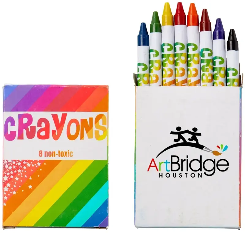 Custom Printed 8 Count Crayon Pack