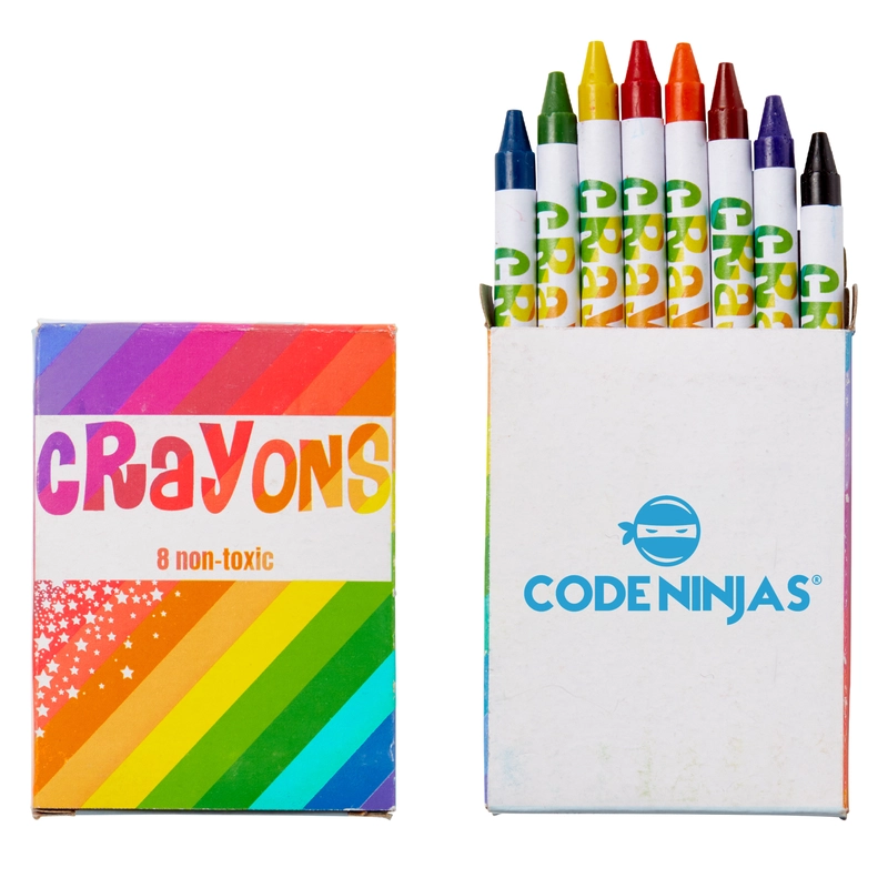 Custom Printed 8 Count Crayon Pack