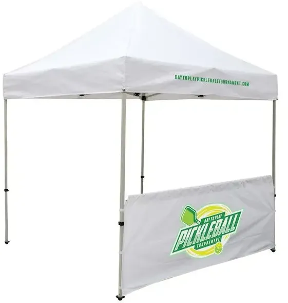 8' Deluxe Tent Half Wall Kit (Full-Color Imprint)