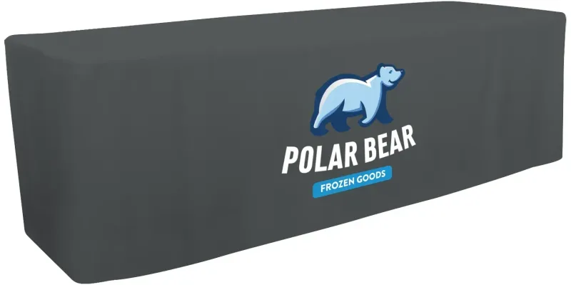 8' Fitted Table Throw (Full-Color Front Only) — view 9