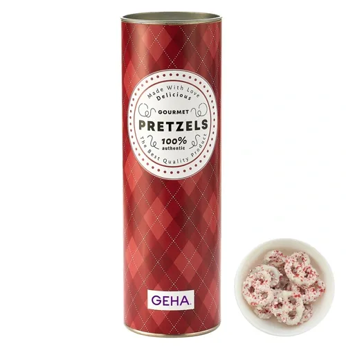 8-Inch Tube with Chocolate Pretzels — view 3