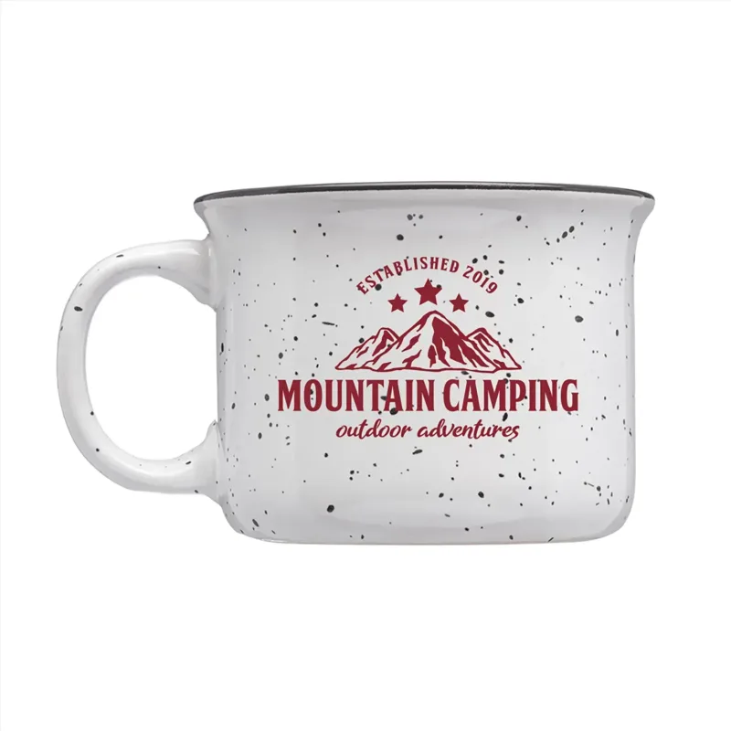 8 oz. Speckled Hearth Ceramic Mug (1 color imprint) — view 2