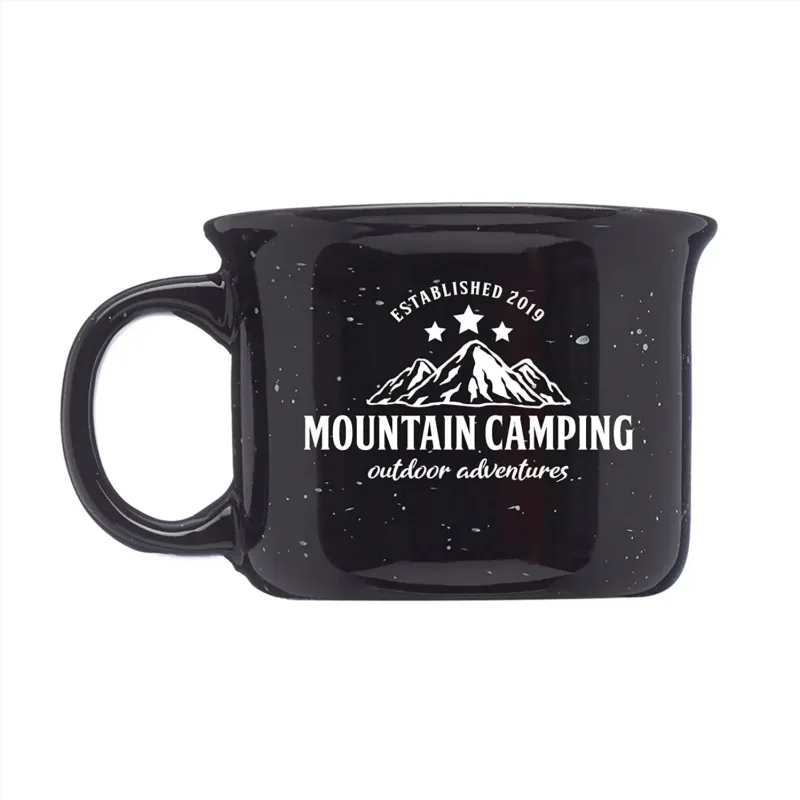 8 oz. Speckled Hearth Ceramic Mug (1 color imprint) — view 3