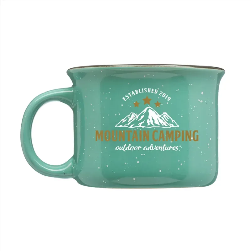 8 oz. Speckled Hearth Ceramic Mug w/ Full Color Imprint — view 3