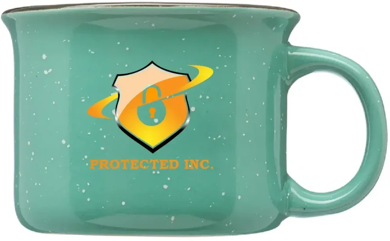 8 oz. Speckled Hearth Ceramic Mug w/ Full Color Imprint — view 4