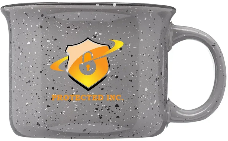 8 oz. Speckled Hearth Ceramic Mug w/ Full Color Imprint — view 5