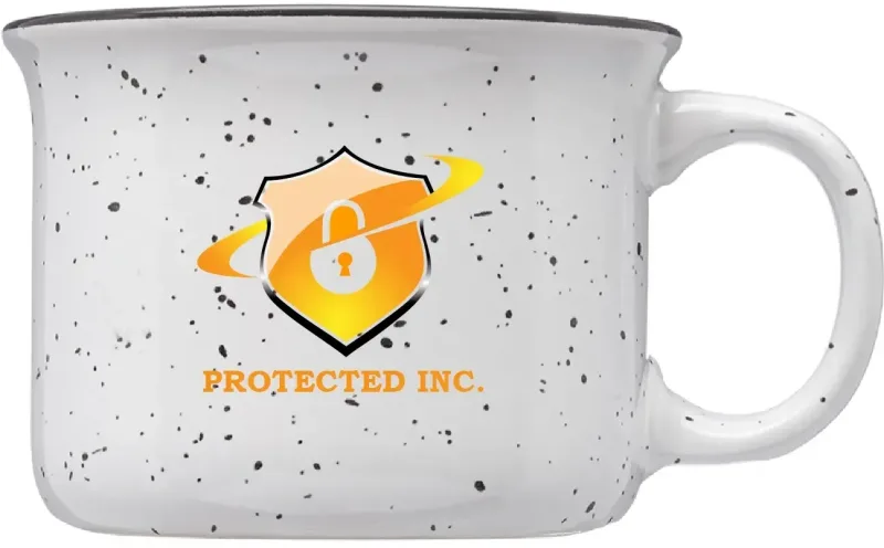 8 oz. Speckled Hearth Ceramic Mug w/ Full Color Imprint — view 6