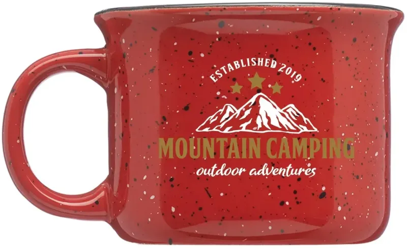 8 oz. Speckled Hearth Ceramic Mug w/ Full Color Imprint — view 7