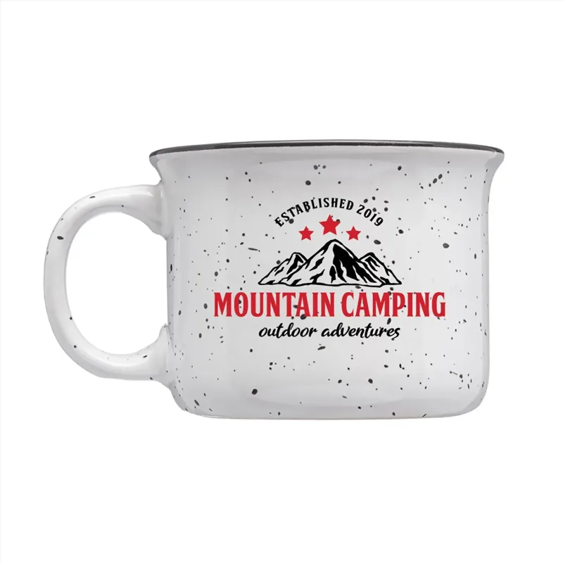 8 oz. Speckled Hearth Ceramic Mug w/ Full Color Imprint — view 8