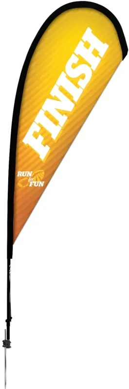 8' Premium Teardrop Sail Sign Kit (Single-Sided with Ground Spike) — view 6