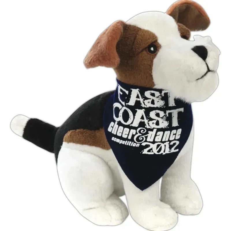 Realistic Jack Russell Terrier Stuffed Animal - 8"