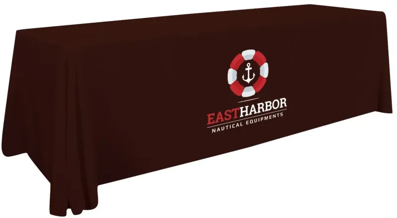 8' Stain-Resistant 4-Sided Table Throw (Full-Color Imprint, One Location) — view 8