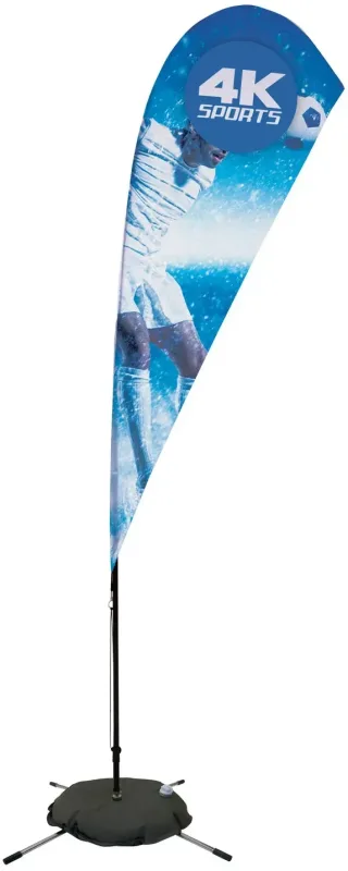 8' Streamline Teardrop Sail Sign Flag Kit (Single-Sided with Scissor Base) — view 7