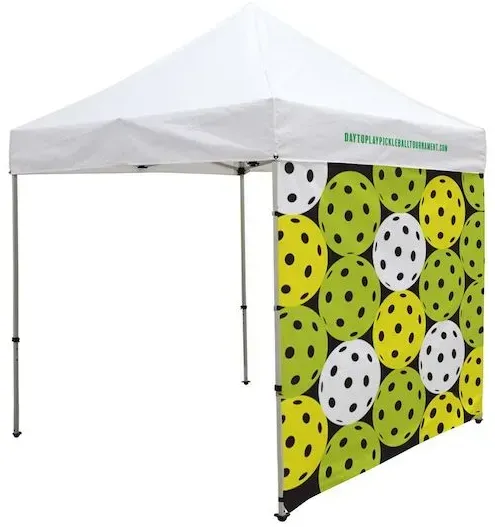 8' Tent Full Wall (Dye Sublimated, Single-Sided)