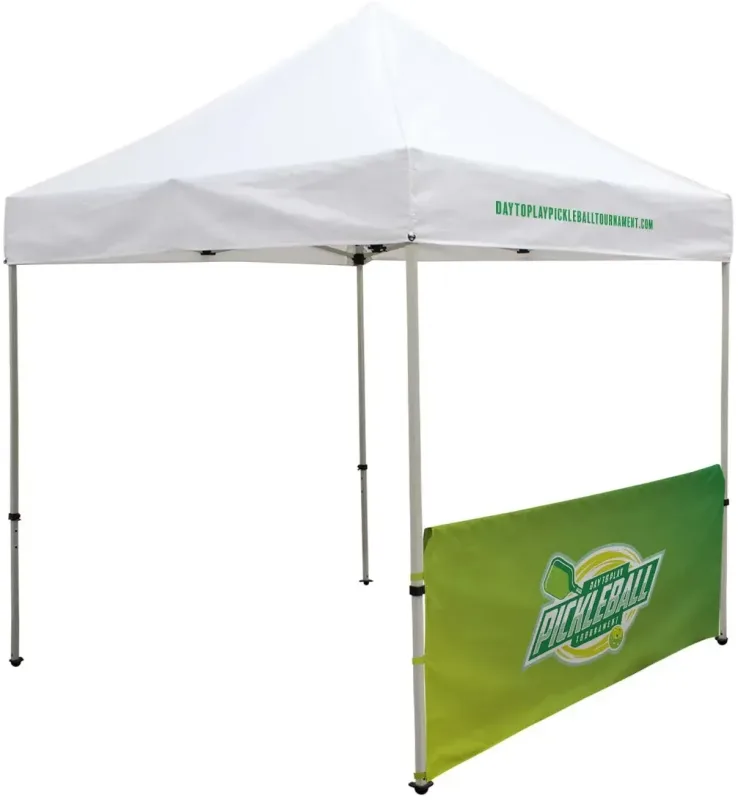 8' Tent Half Wall (Dye Sublimated, Single-Sided) — view 2