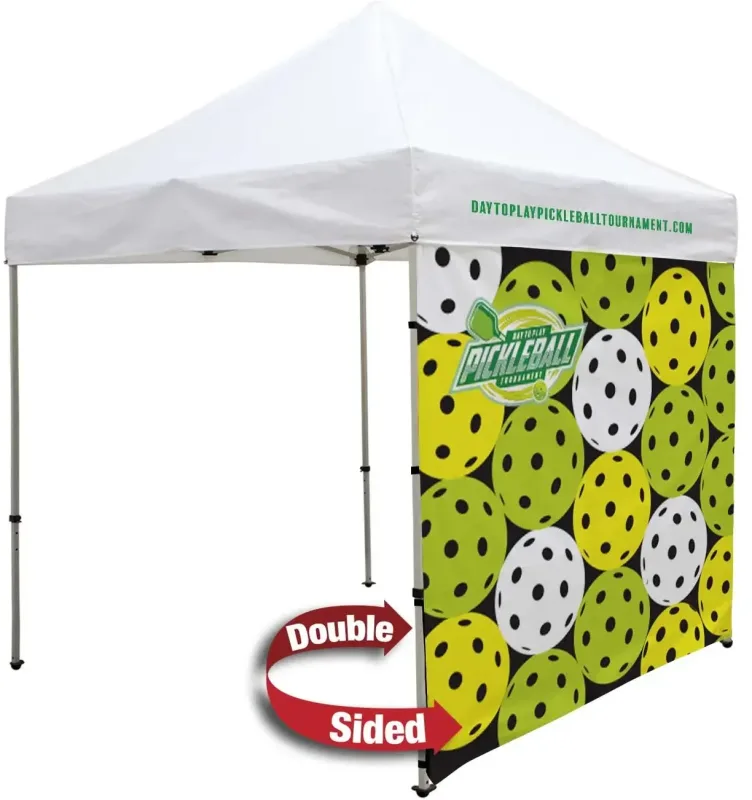 8' Tent Wall with Middle Zipper (Dye Sublimated, Double-Sided) — view 2