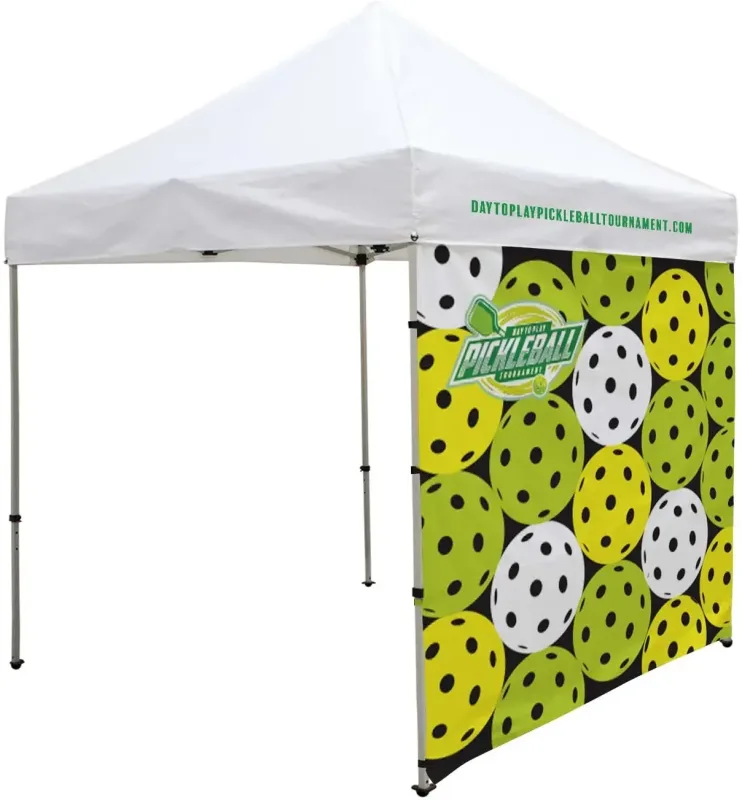 8' Tent Wall with Middle Zipper (Dye Sublimated, Single-Sided) — view 2
