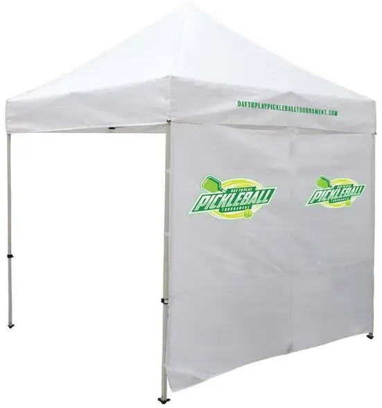 8' Tent Wall with Middle Zipper (Full-Color Imprint)