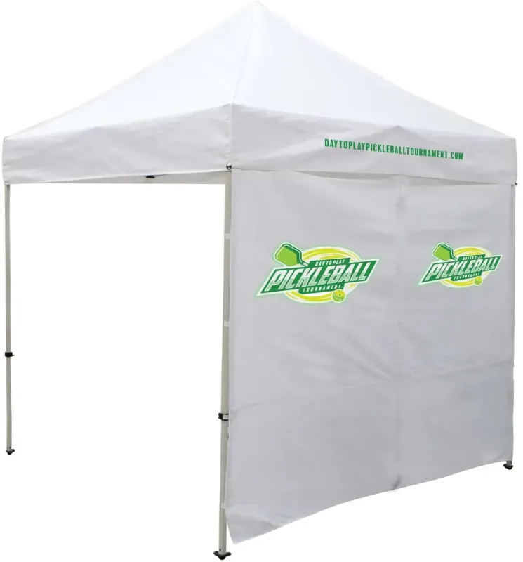 8' Tent Wall with Middle Zipper (Full-Color Imprint) — view 2