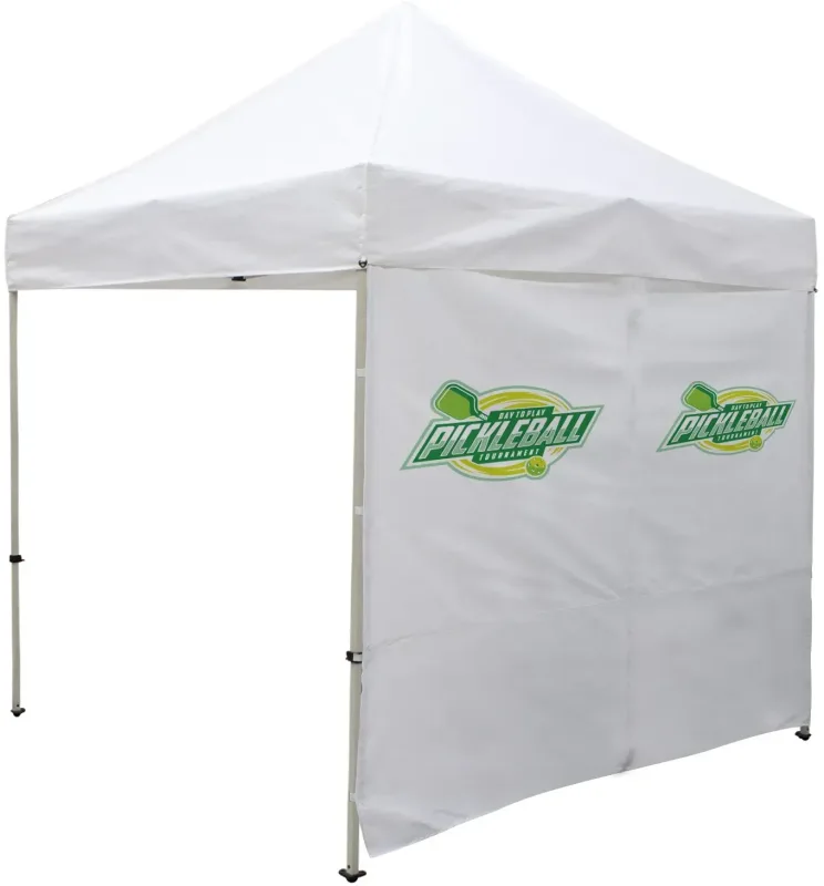 8' Tent Wall with Middle Zipper (Full-Color Imprint) — view 3