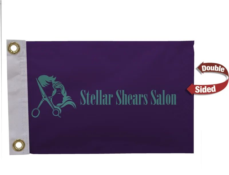 8" x 12" Nylon Flag Double-Sided — view 4