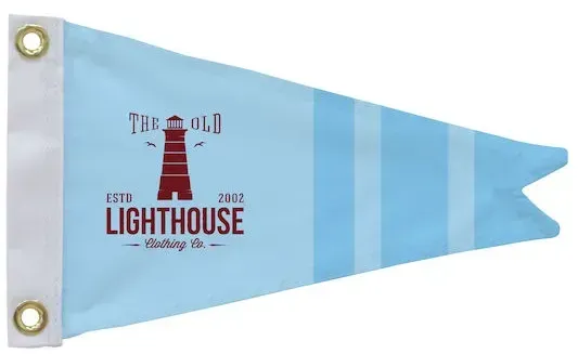 8" x 12" Polyester Burgee Flag Single-Sided