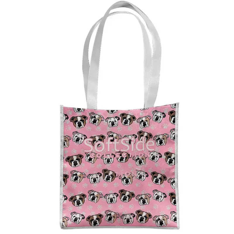 80G PET Tote Bag: 13" W x 13" H x 5" D