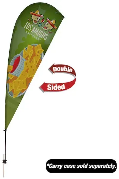 9.5' Value Teardrop Sail Sign Kit (Double-Sided with Ground Spike)