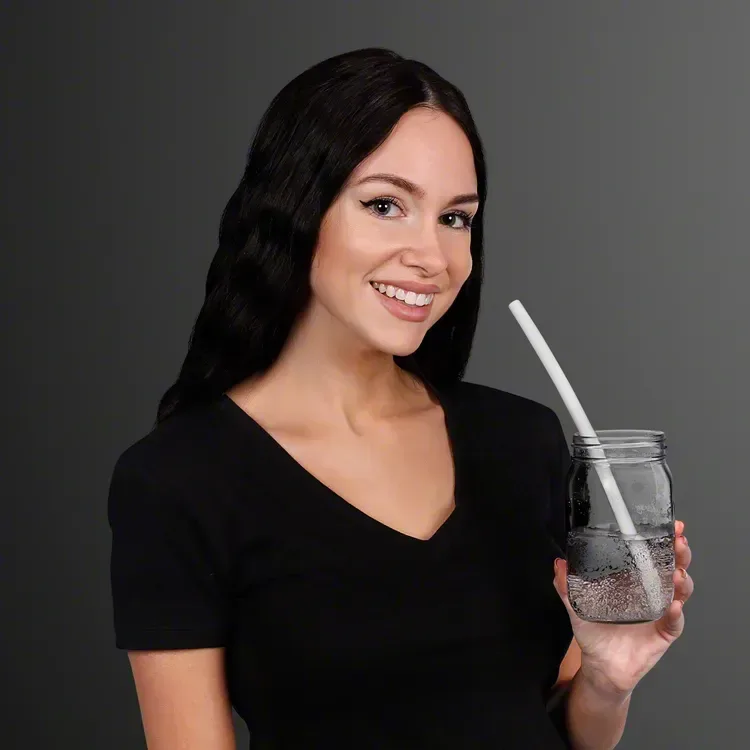 9.75" Reusable Straw in Keychain Case (NON-Light Up) — view 2