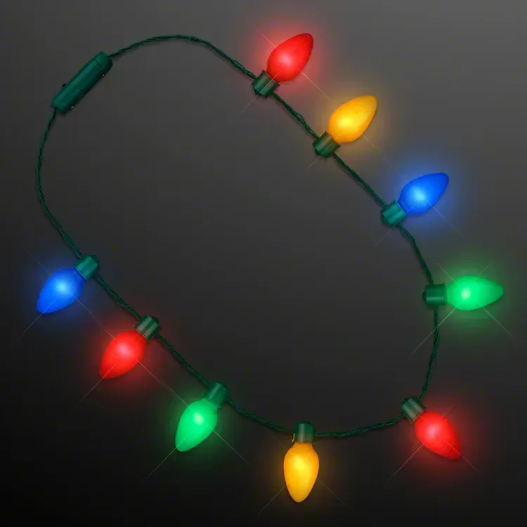 9 Lights Christmas Bulb Necklace — view 3