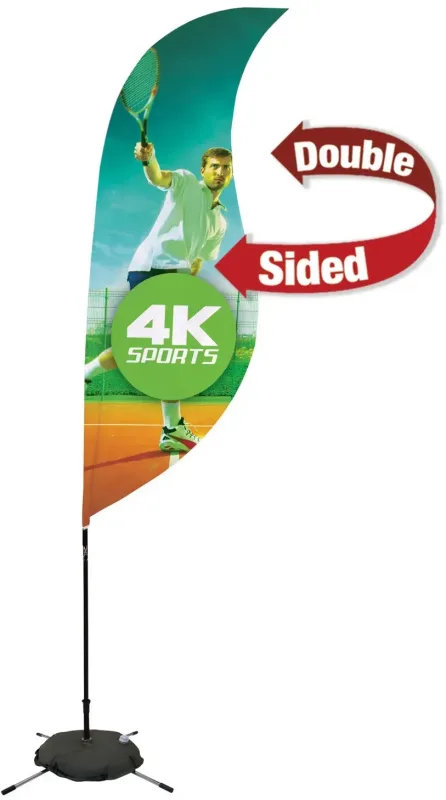 9' Streamline Sabre Sail Sign Kit (Double-Sided with Scissor Base) — view 6