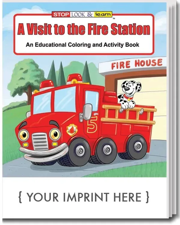 A Visit to the Fire Station Coloring Book