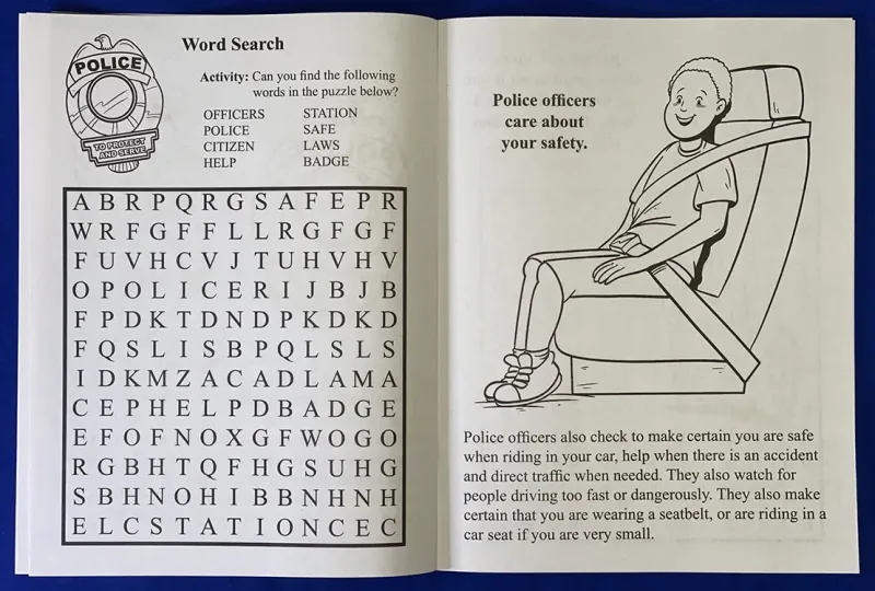 A Visit To The Police Station Coloring Book β view 1
