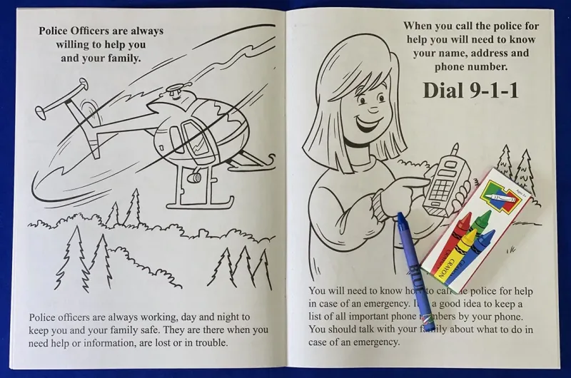 A Visit To The Police Station Coloring Book — view 3