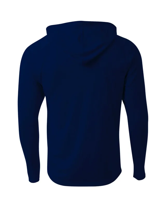 A4 Men's Cooling Performance Long-Sleeve Hooded T-shirt — view 13