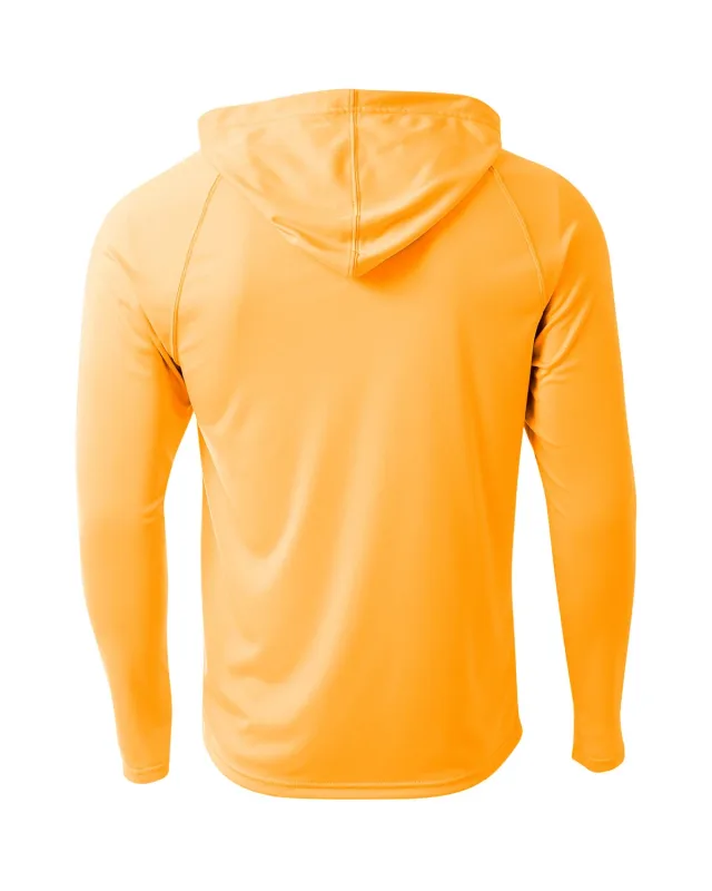 A4 Men's Cooling Performance Long-Sleeve Hooded T-shirt — view 22