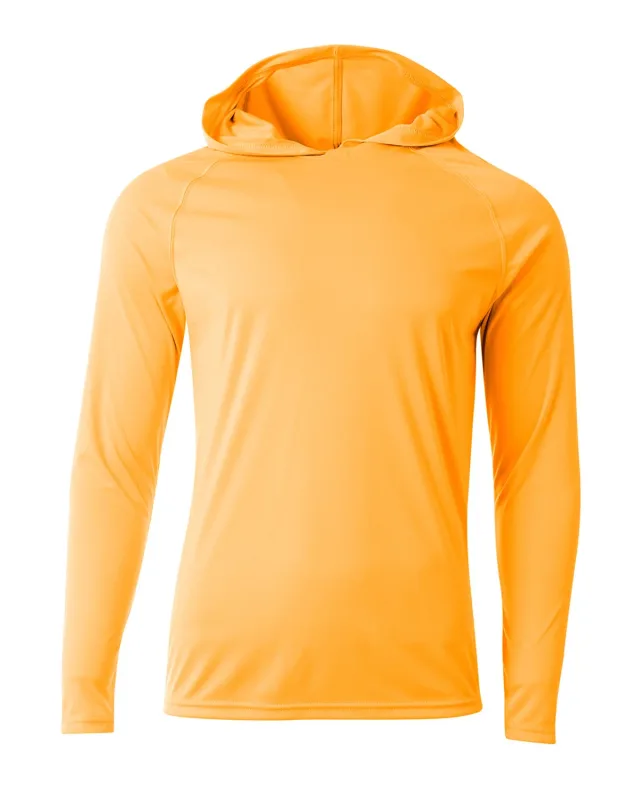 A4 Men's Cooling Performance Long-Sleeve Hooded T-shirt — view 23