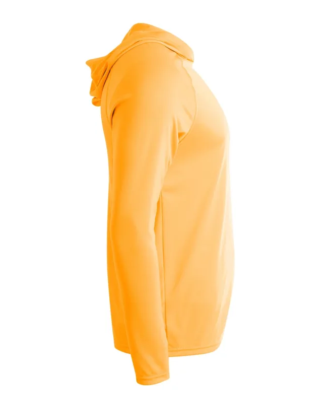 A4 Men's Cooling Performance Long-Sleeve Hooded T-shirt — view 24