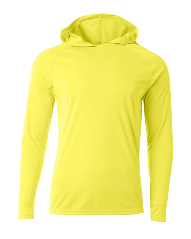 A4 Men's Cooling Performance Long-Sleeve Hooded T-shirt — view 26