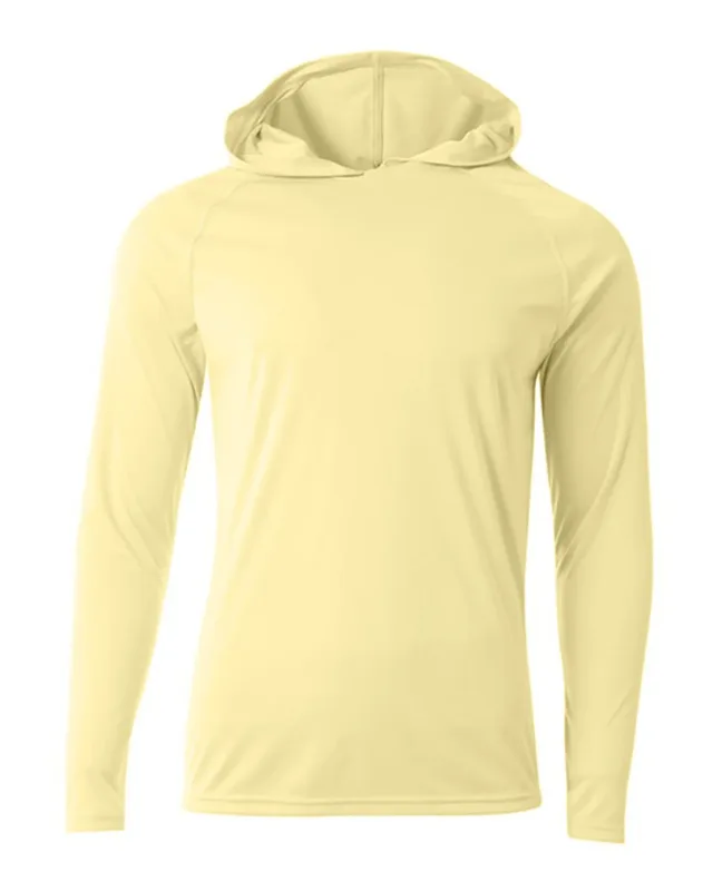 A4 Men's Cooling Performance Long-Sleeve Hooded T-shirt — view 29