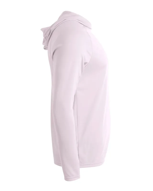 A4 Men's Cooling Performance Long-Sleeve Hooded T-shirt — view 3