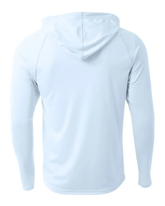 A4 Men's Cooling Performance Long-Sleeve Hooded T-shirt — view 31