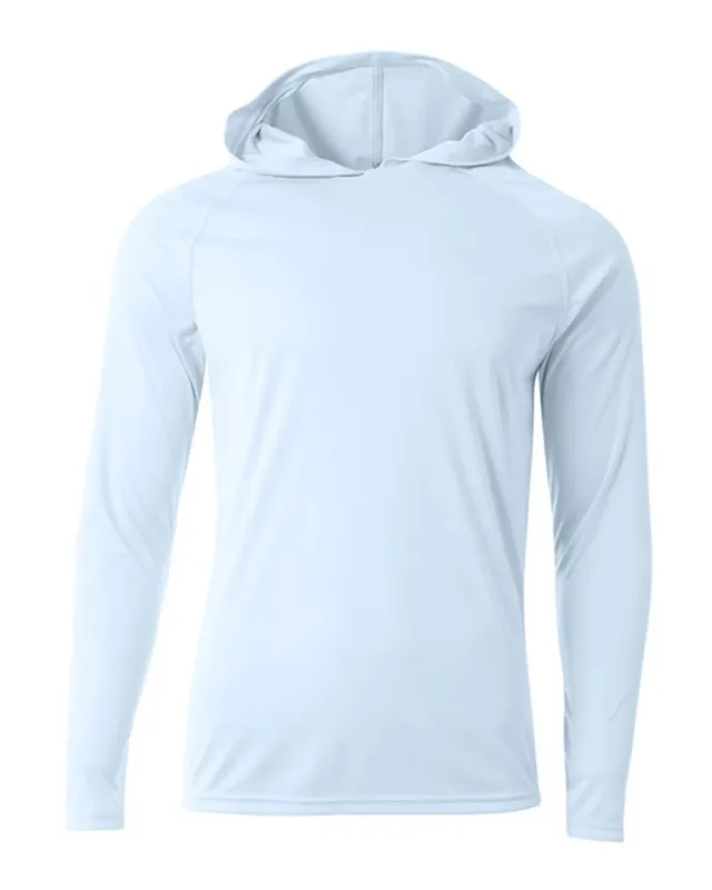 A4 Men's Cooling Performance Long-Sleeve Hooded T-shirt — view 32