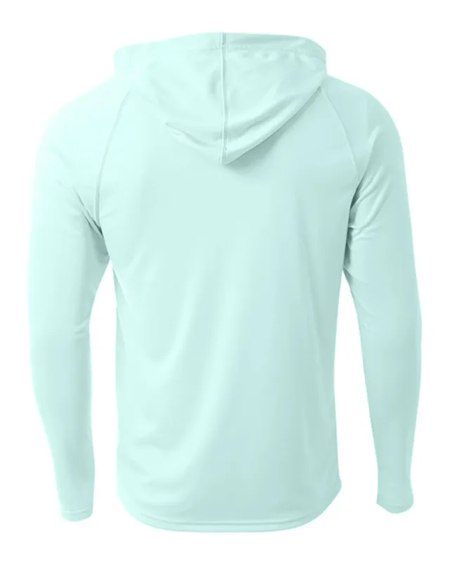 A4 Men's Cooling Performance Long-Sleeve Hooded T-shirt — view 34