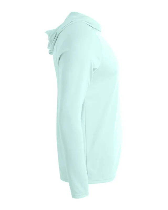 A4 Men's Cooling Performance Long-Sleeve Hooded T-shirt — view 36