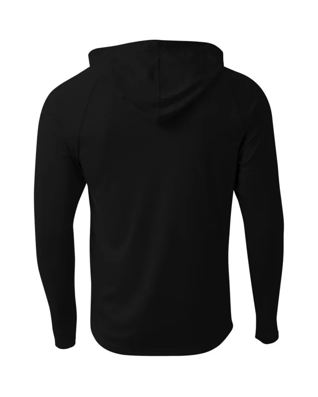 A4 Men's Cooling Performance Long-Sleeve Hooded T-shirt — view 7