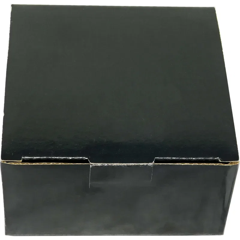 Acacia Wood Coaster: 4 Piece Round Set with Black Metal Stand — view 2