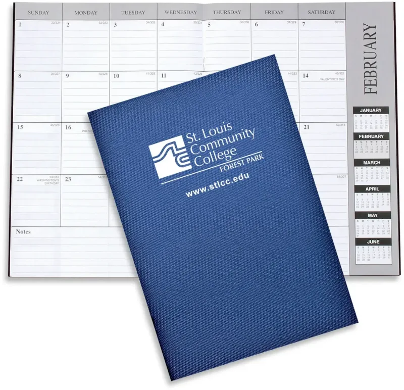 Personalized Academic Monthly Desk Planners - Leatherette (1607) — view 12