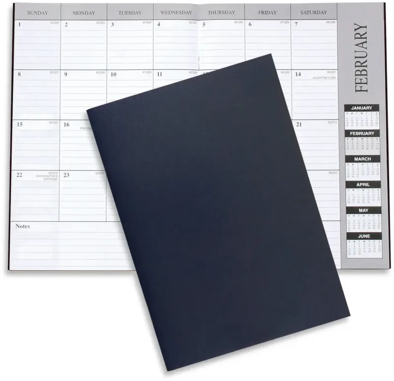 Personalized Academic Monthly Desk Planners - Leatherette (1607) — view 13